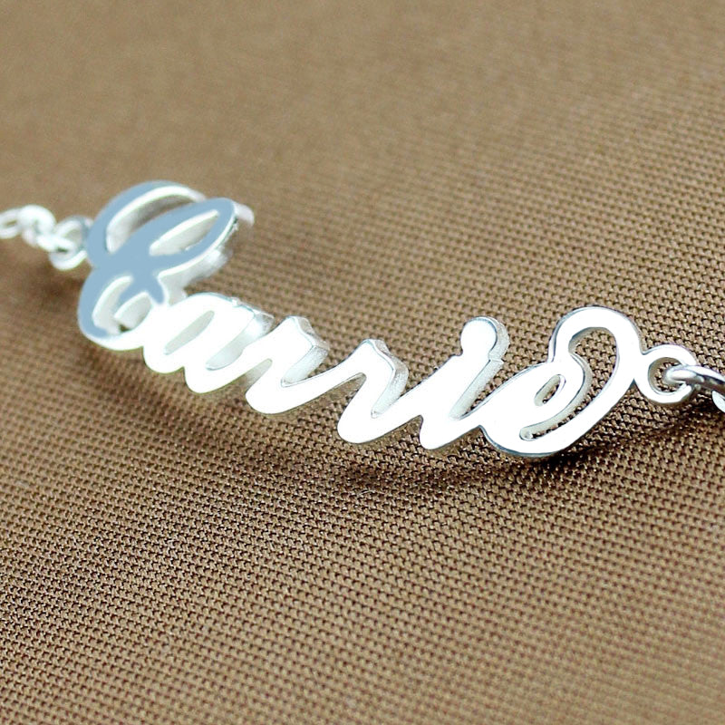Carrie Name Bracelet or Anklet S S-Y1-PF105