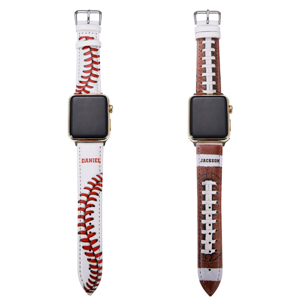 Customized Baseball/Football Watch Band for Apple Watch -Y1-PG20