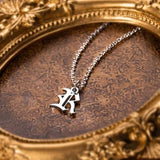 Personalized Old English Initial Necklace Men/Women-Y1-NA11