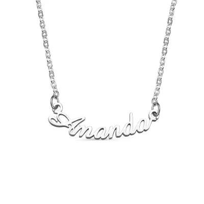 Custom-made Smile Necklace with Name-Y1-NA106