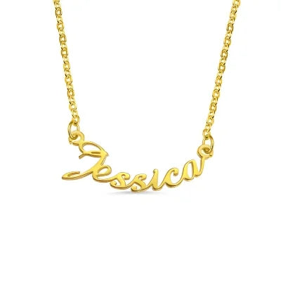 Custom-made Smile Necklace with Name-Y1-NA106