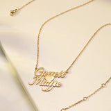 Customized Two Name Necklace Personalized Gift-B2-JS3-07