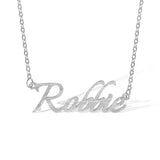 Custom Embossed Name Necklace or/& Brooch Set-Y1-PG363