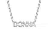 Custom Name Necklace with Embroidery Texture-Y1-PG408