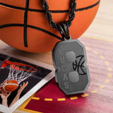 Custom Basketball Number Necklace with Name -Y1-SP51