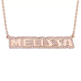 Personalized Name Plated Necklace Name Pendant -Y1-PG732