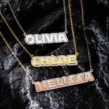 Personalized Name Plated Necklace Name Pendant -Y1-PG732