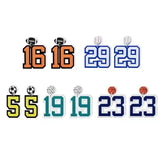 Custom Player Number Earrings-Y1-SP61