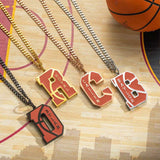 Custom Basketball Number/Alphabet Necklace -Y1-SP66