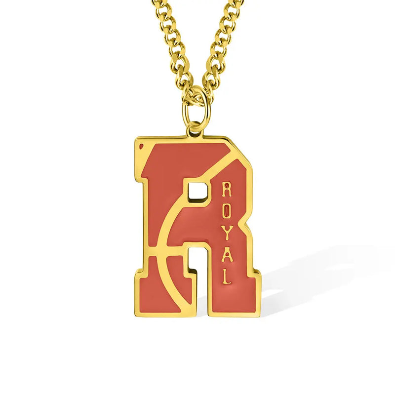 Custom Basketball Number/Alphabet Necklace -Y1-SP66