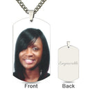 Personalized Stainless Steel Photo Dog Tag Necklace -Y1-TS41