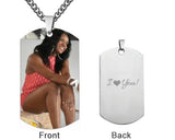 Photo-Embedded Stainless Steel Necklace-Y1-TS41