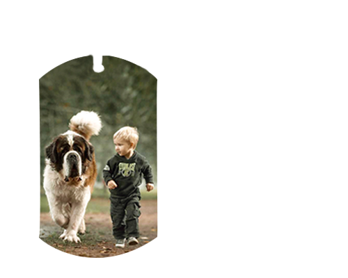 Personalized Stainless Steel Photo Dog Tag Necklace -Y1-TS41