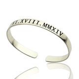 Personalized Roman Numeral Bracelet-Y1-BA15