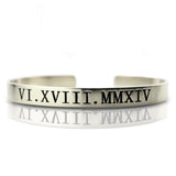 Personalized Roman Numeral Bracelet-Y1-BA15