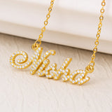 Full Birthstone Carrie Name Necklace -Y1-CA06