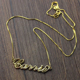 Personalized 3D Carrie Name Necklace-Y1-CA14