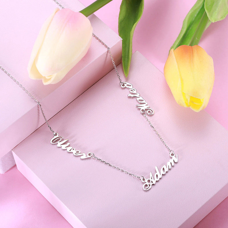 Personalized Three Name Necklace-Y1-CBF10