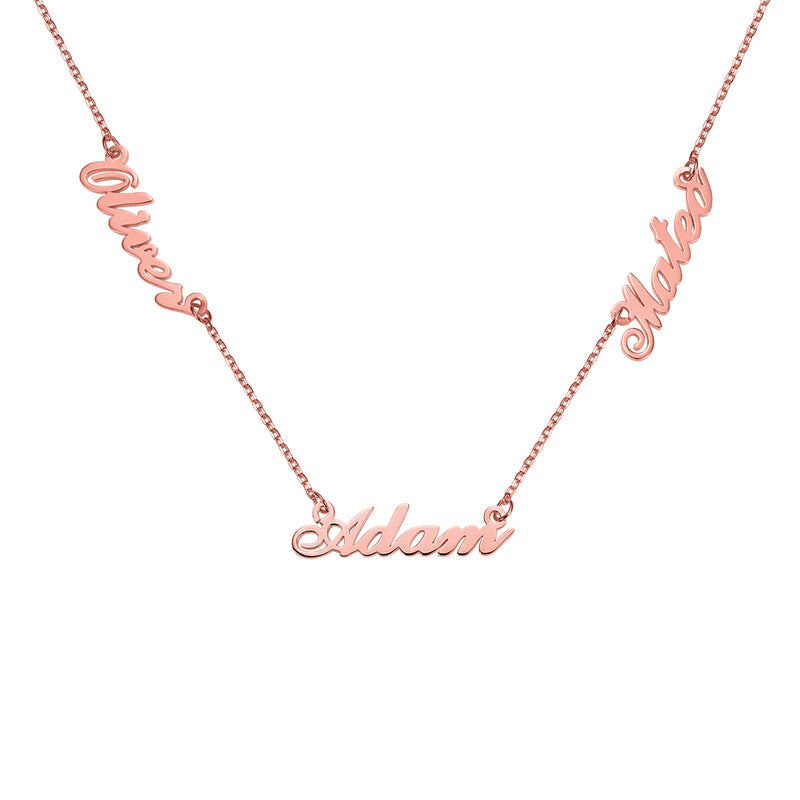 Personalized Three Name Necklace-Y1-CBF10