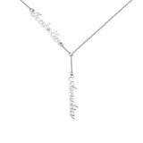 Personalized Two Names Y-shaped Necklace-Y1-CBF23