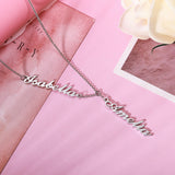 Personalized Two Names Y-shaped Necklace-Y1-CBF23