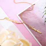 Personalized Two Names Y-shaped Necklace-Y1-CBF23