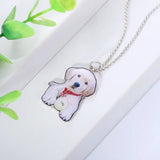 Personalized Pet Color Photo Necklace -Y1-CZ19