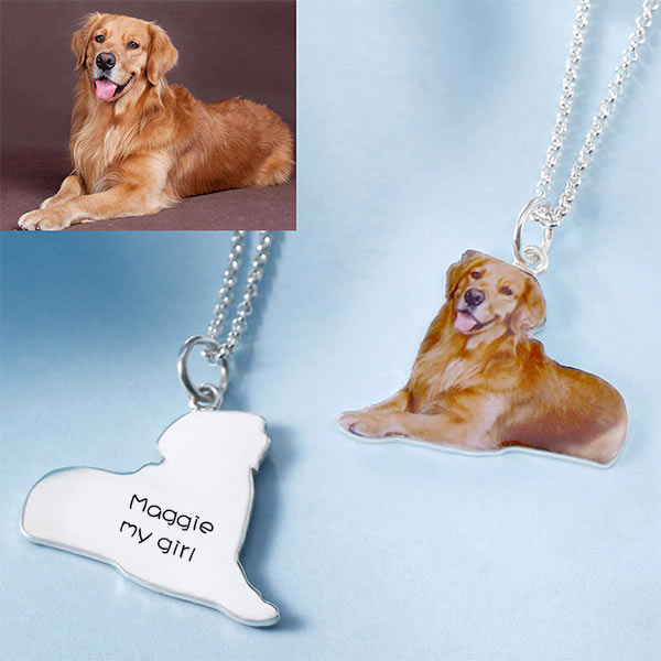 Personalized Pet Color Photo Necklace -Y1-CZ19