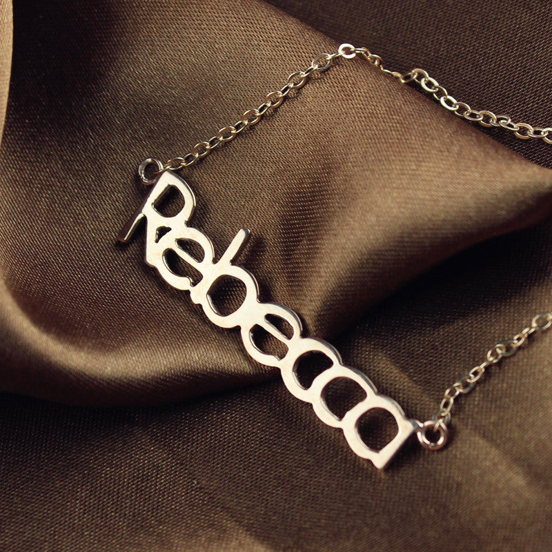 Nameplate Necklace "Rebecca" -Y1-NA07