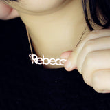 Nameplate Necklace "Rebecca" -Y1-NA07