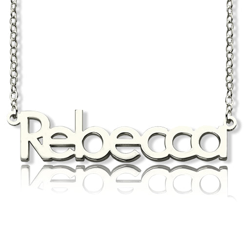 Nameplate Necklace "Rebecca" -Y1-NA07