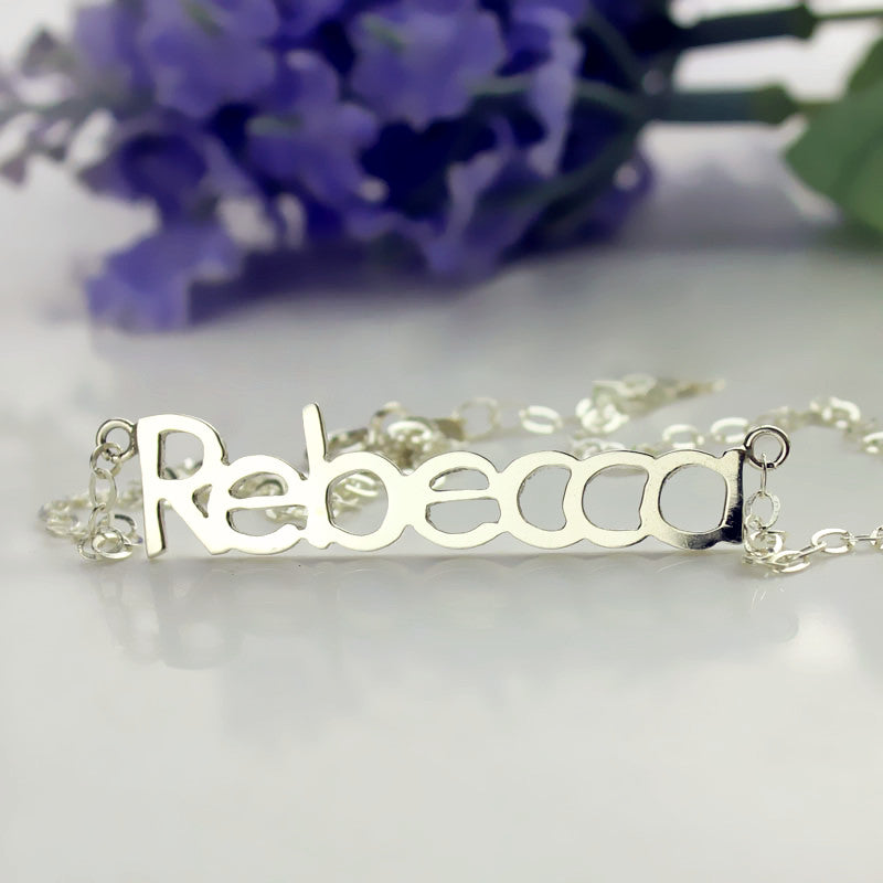 Nameplate Necklace "Rebecca" -Y1-NA07