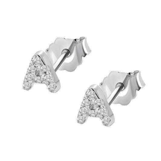 Personalized Initial Studs Alphabet Earrings -Y1-NA105