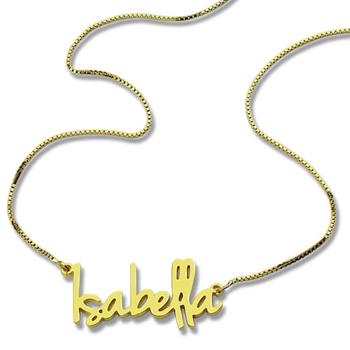 Custom Small Retro Name Necklace For Women -Y1-NA40