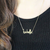 Custom Small Retro Name Necklace For Women -Y1-NA40