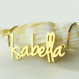 Custom Small Retro Name Necklace For Women -Y1-NA40