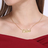 Personalized Cursive Style Name Necklace-Y1-NA42