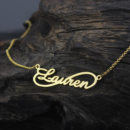 Unique Infinity Style Name Necklace-Y1-NA43