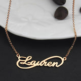 Unique Infinity Style Name Necklace-Y1-NA43