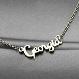 Personalized Cursive Style Name Necklace-Y1-NA47