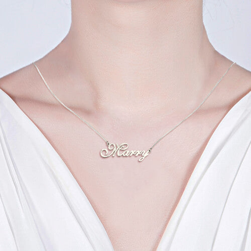 CNC Cursive Style Name Necklace Y1-NA49