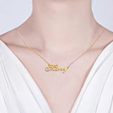 CNC Cursive Style Name Necklace Y1-NA49