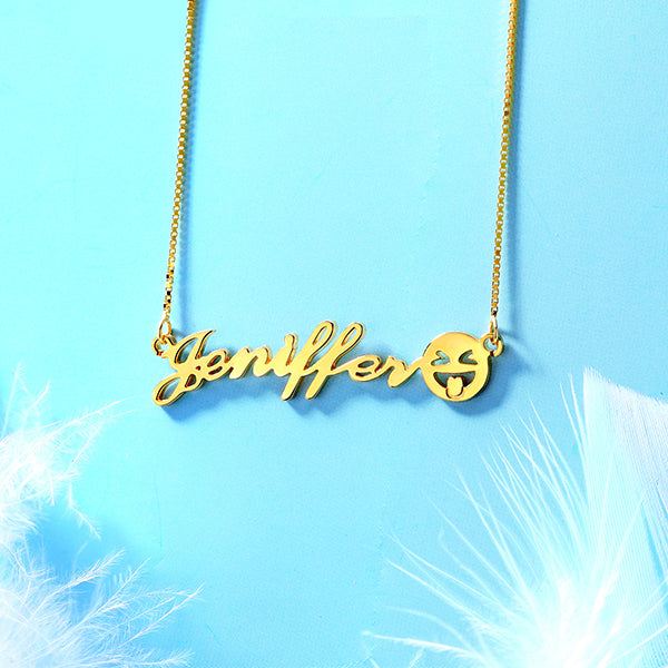 Personalized Name Emoji Necklace-Y1-NA65