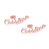 Personalized Name Stud Earrings for Her-Y1-NA68