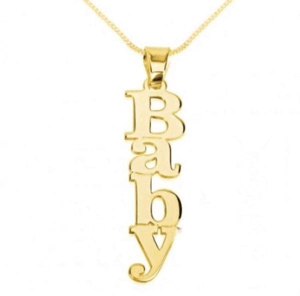 Personalized Vertical Style Name Necklace -Y1-PF205