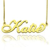 Personalized Carrie Nameplate Necklace -Y1-PF213