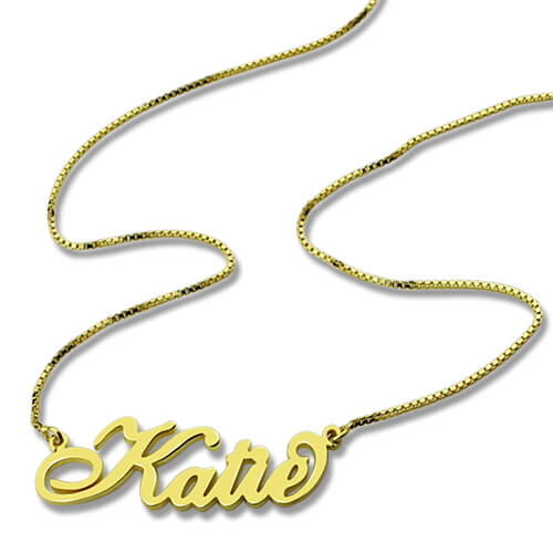 Personalized Carrie Nameplate Necklace -Y1-PF213