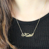 Personalized Carrie Nameplate Necklace -Y1-PF213