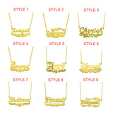 Personalized Single Name Plated Necklace-Y1-PF333