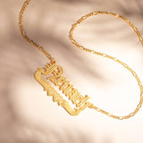 Personalized Single Name Plated Necklace-Y1-PF333